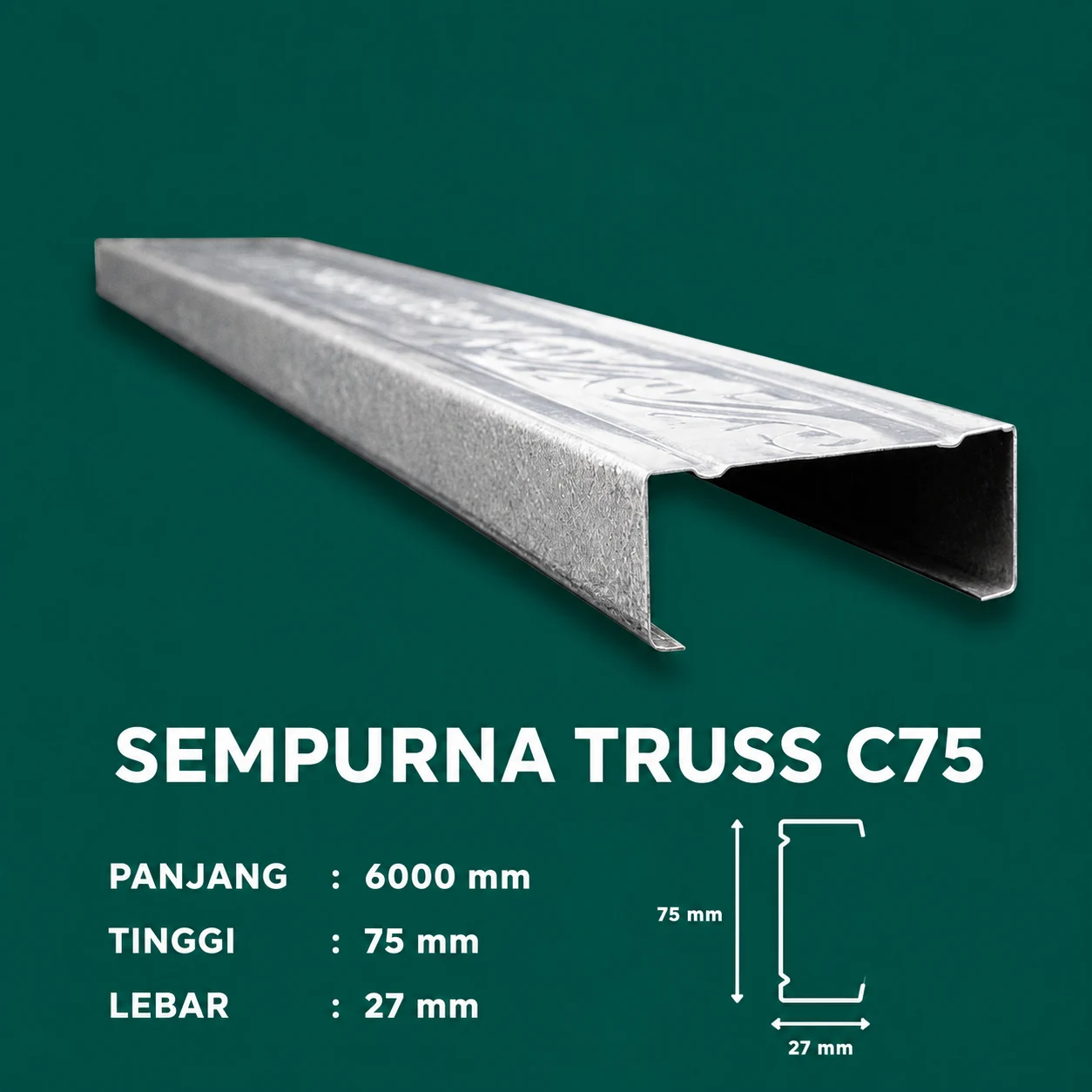 spesifikasi sempurna truss c75 medan